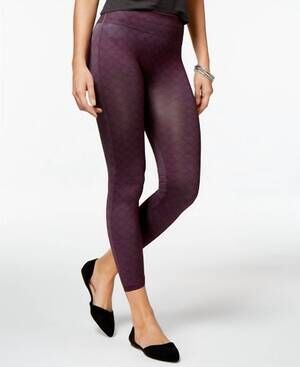 NEW FIRST LOOK women's geo herringbone seamless skimmers in boysenberry